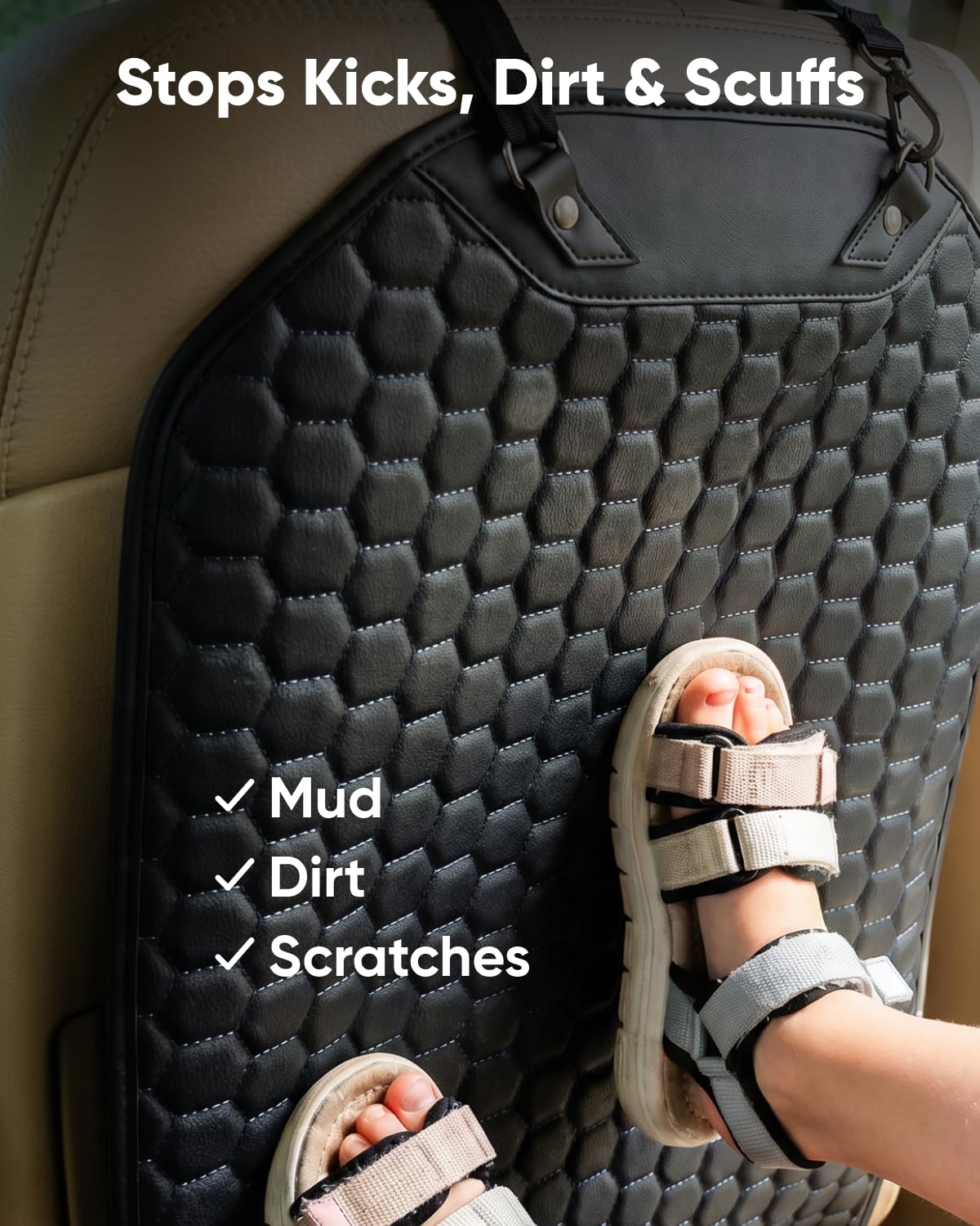Waterproof Back Seat Kick Mat With Stain Protection