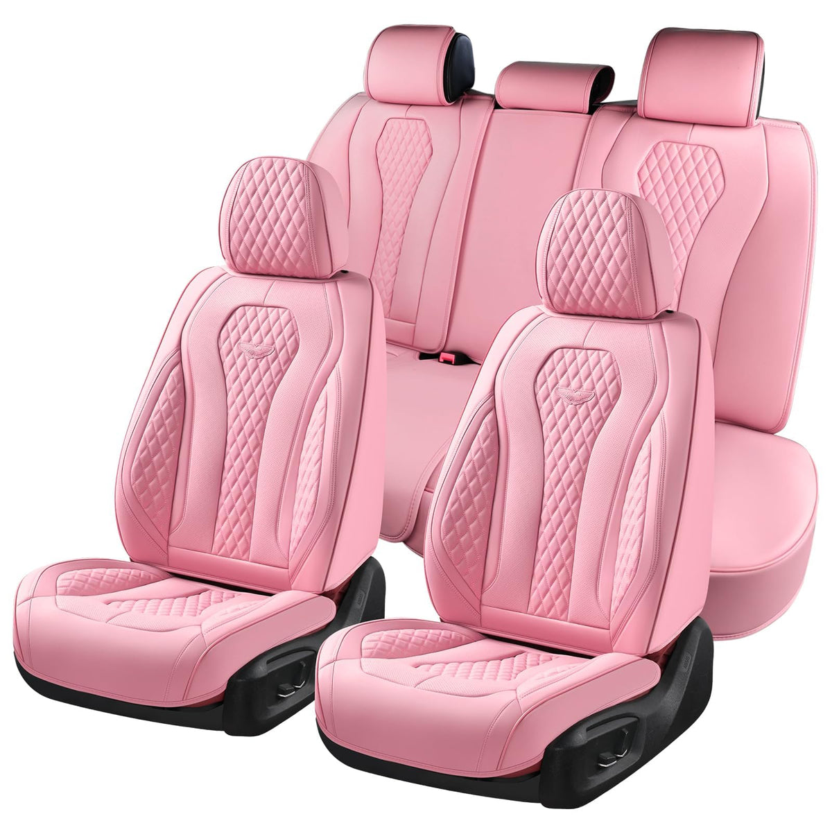 Leather Car Seat Cover Set With Universal Fit