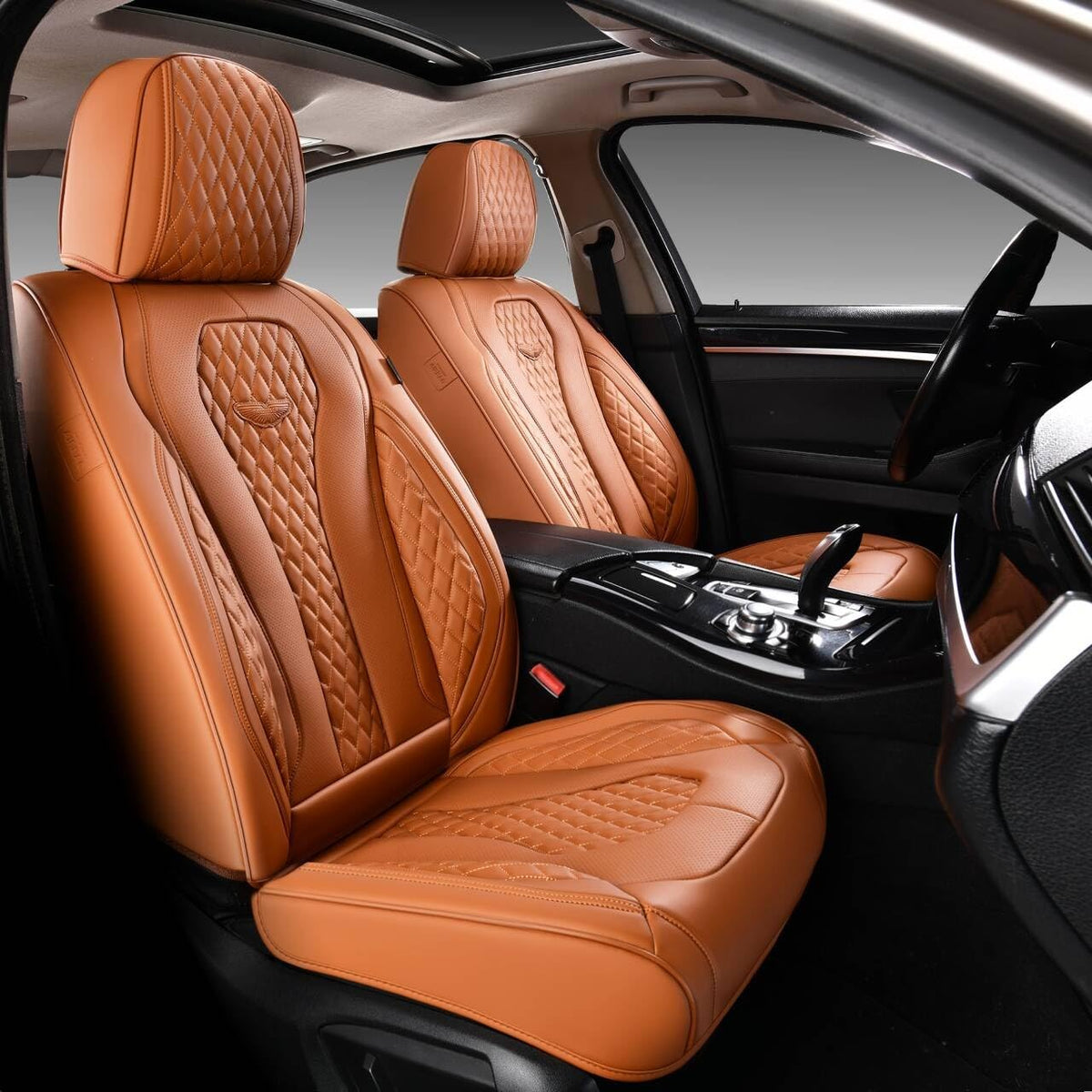 Leather Car Seat Cover Set With Universal Fit