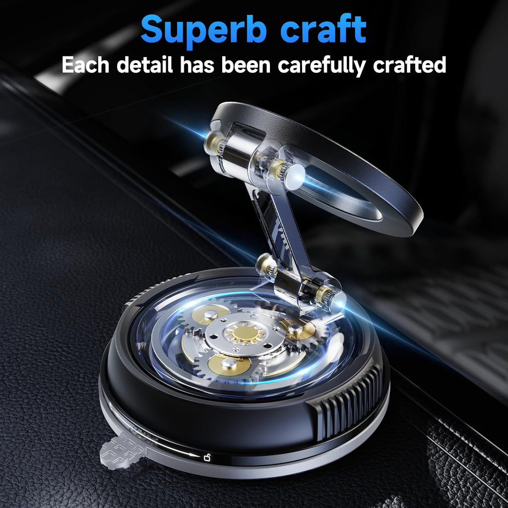 Magnetic Car Phone Mount With 78+LB Suction Grip