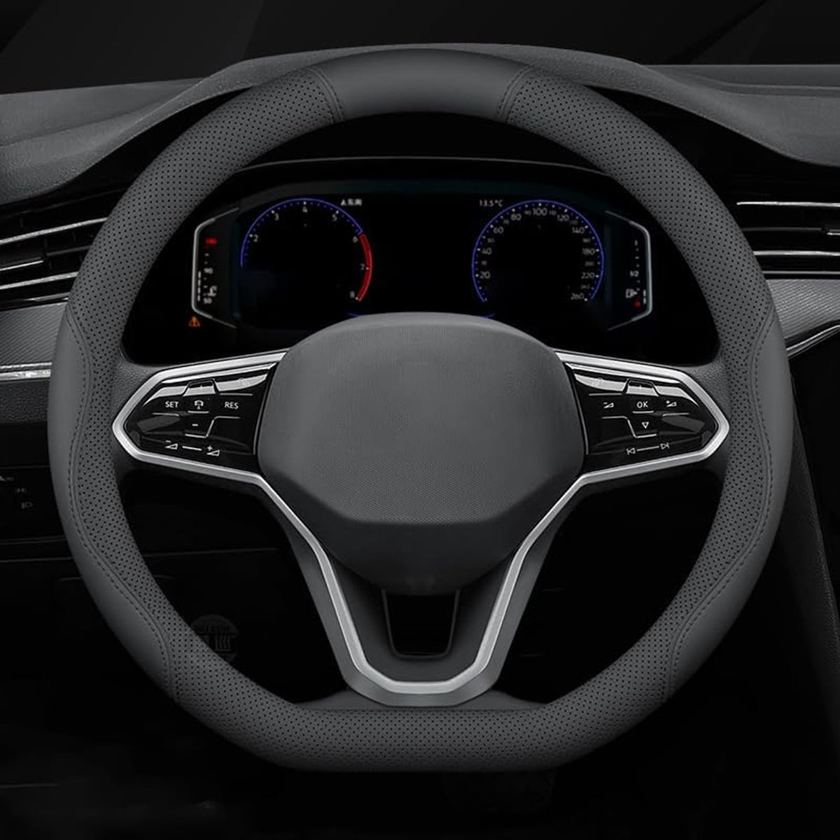 Breathable MG ZS Steering Wheel Cover With Anti-Slip Grip