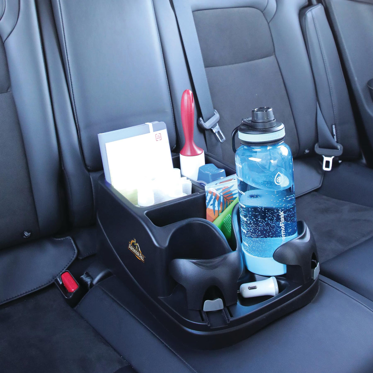 Car Console Organizer With Adjustable Cup Holders
