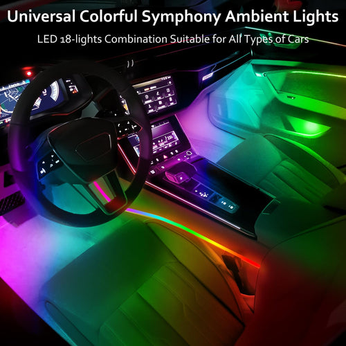 Acrylic Car Ambient Light Kit With Music Sync