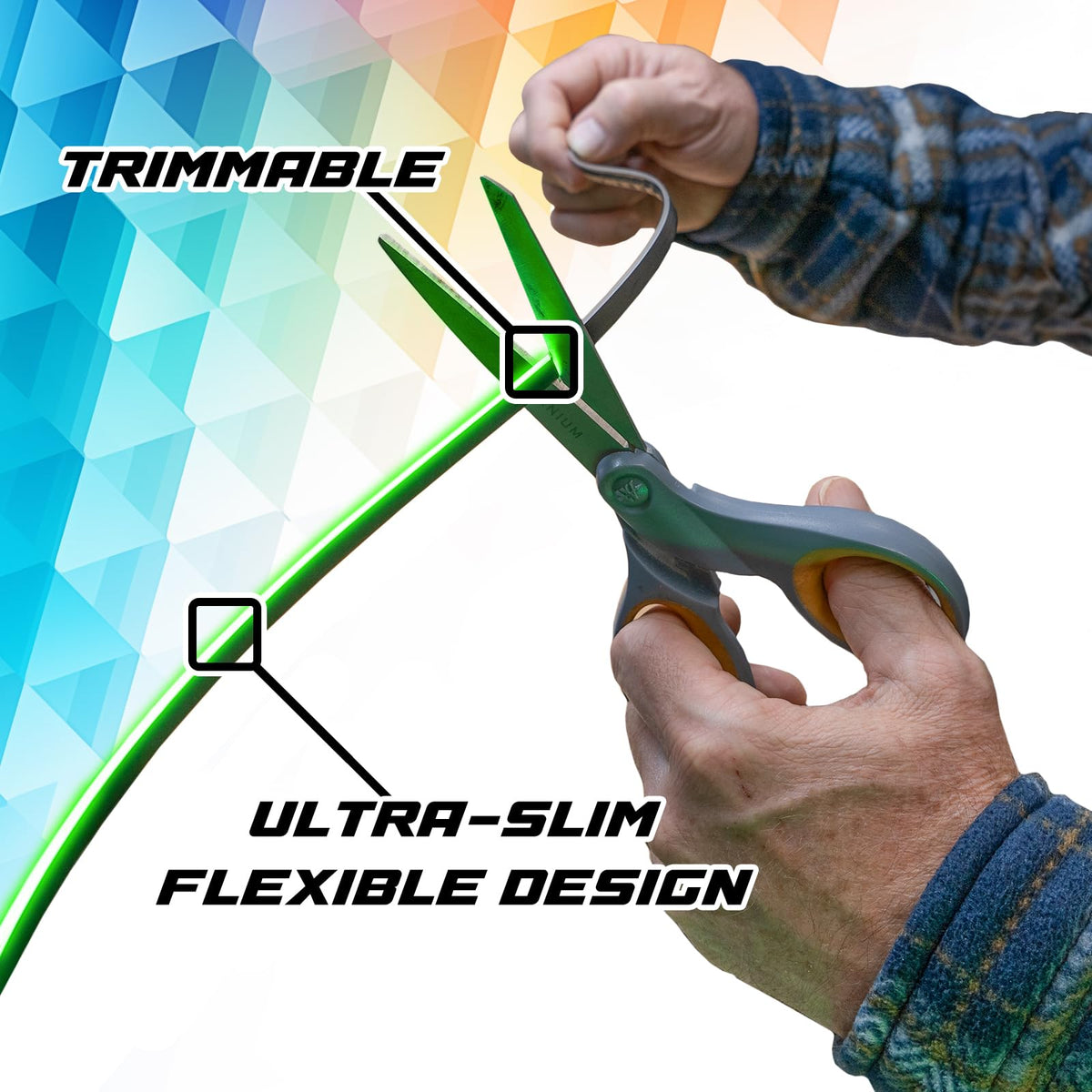 XKmax RGB Fiber Optic LED Interior Ambient Light Kit for Car & Truck | Color Chasing | App-Controlled