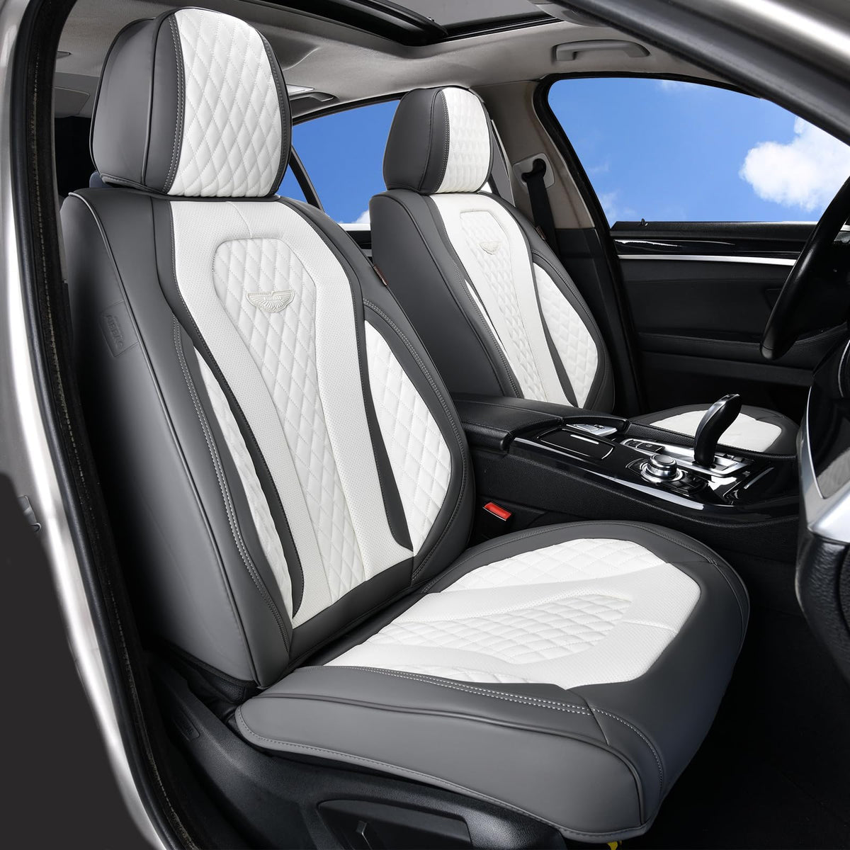 Leather Car Seat Cover Set With Universal Fit