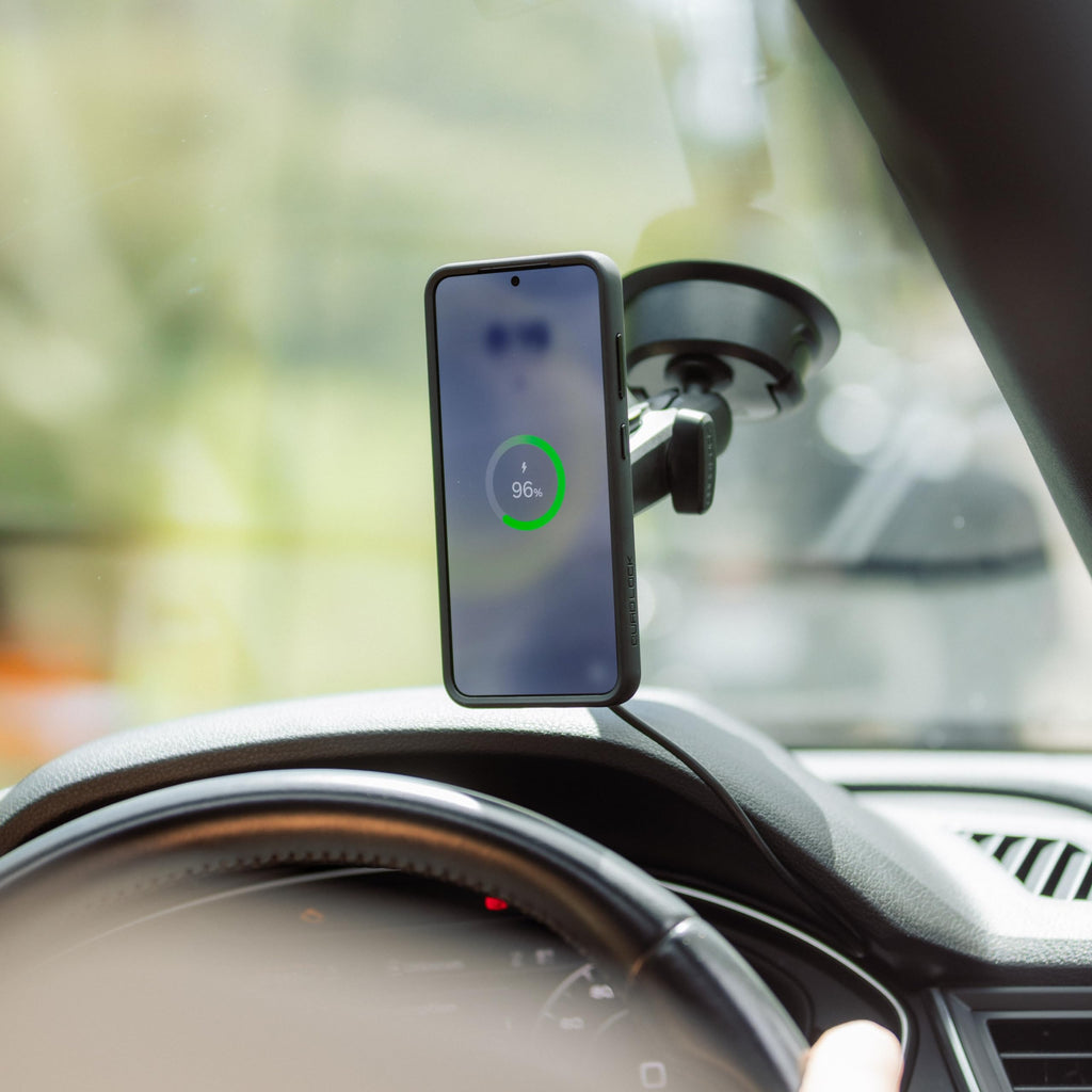 Heavy-Duty Magnetic Car Phone Mount With Charging