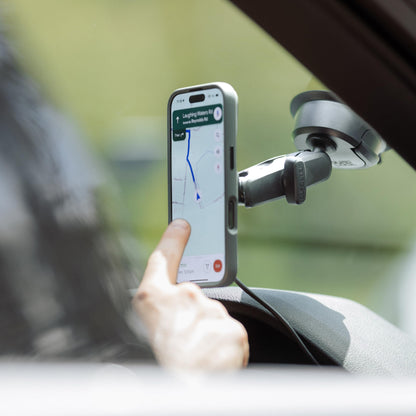 Heavy-Duty Magnetic Car Phone Mount With Charging