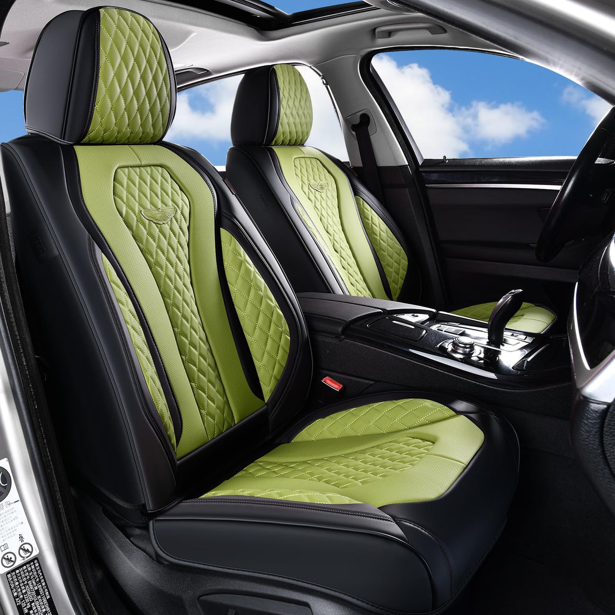 Leather Car Seat Cover Set With Universal Fit