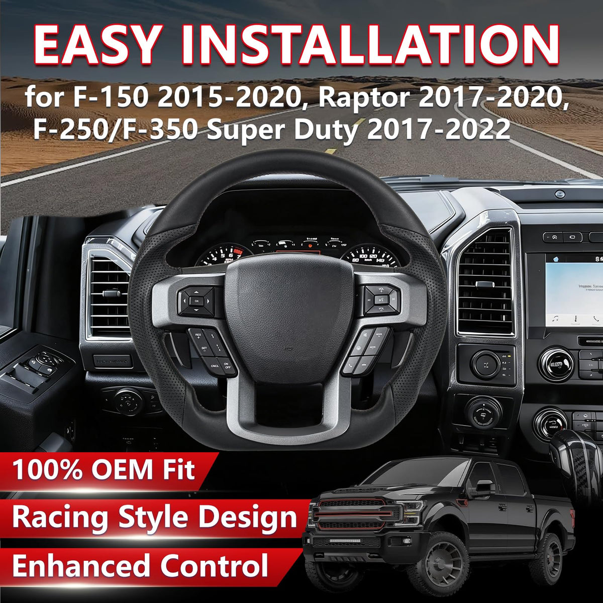 Carbon Fiber Ford F-Series Steering Wheel Upgrade