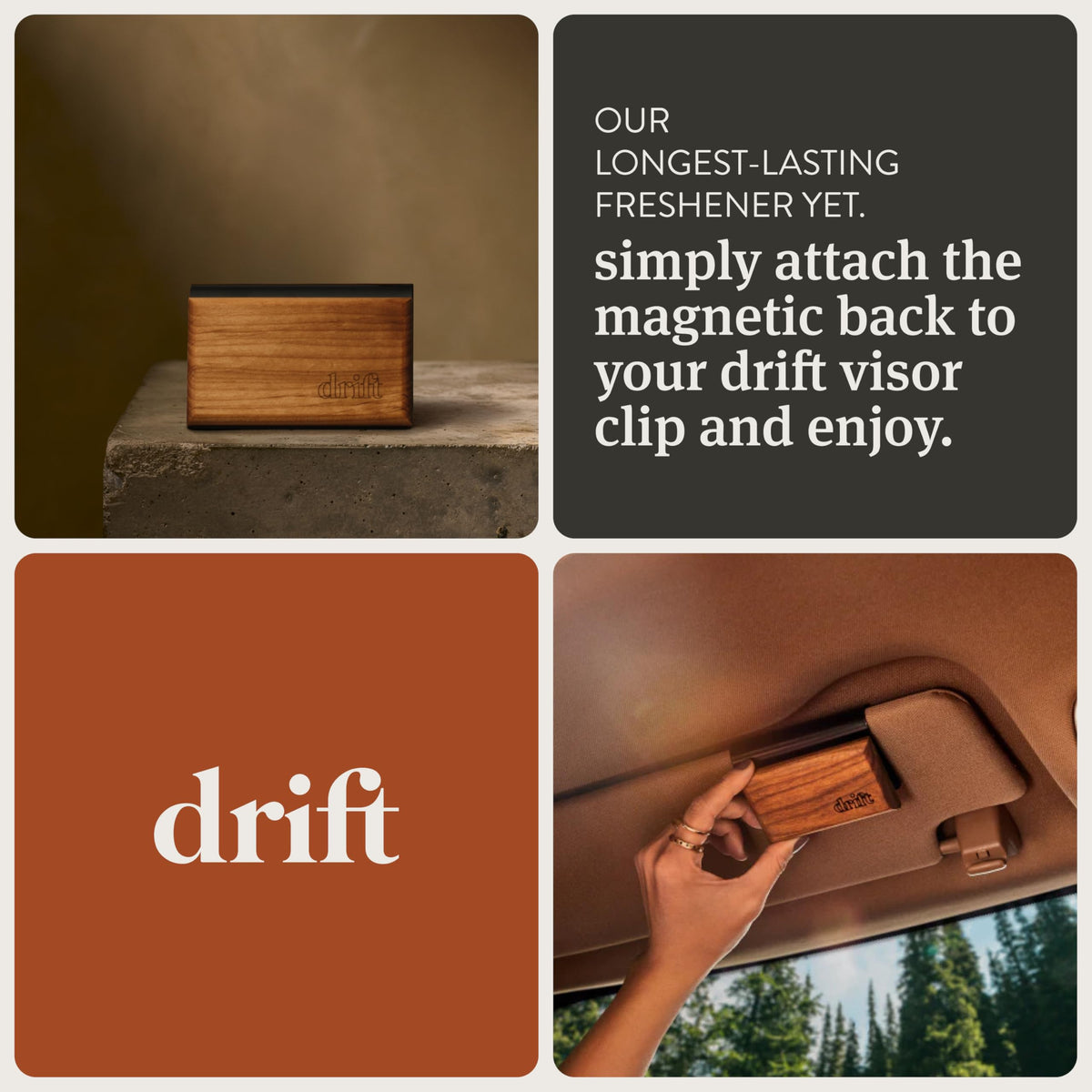 Wood Car Air Freshener With Long-Lasting Scent