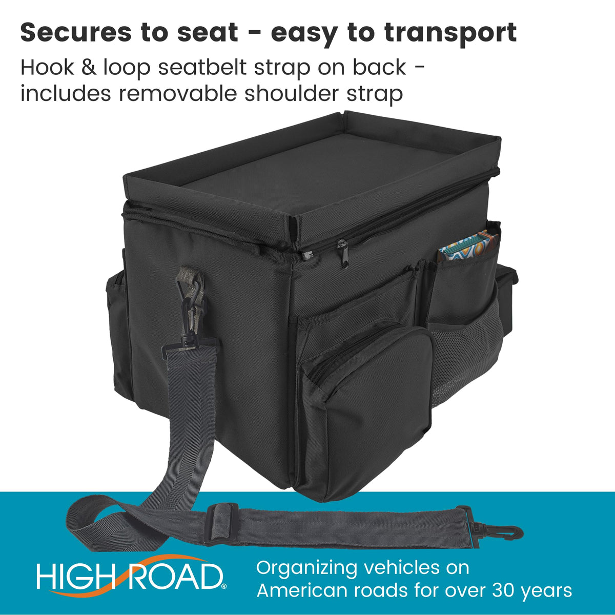 Front Seat Car Organizer With Cup Holder & Tray