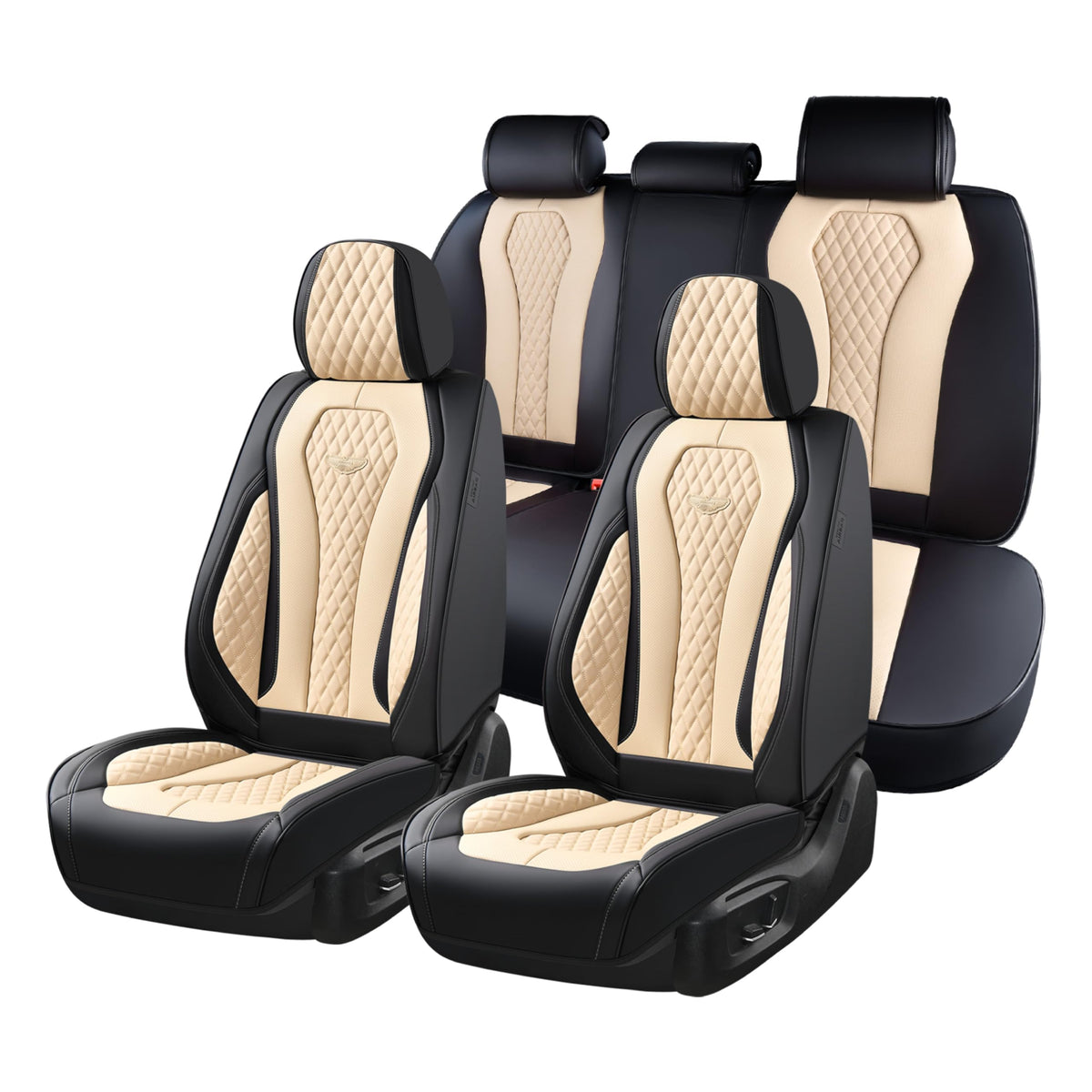 Leather Car Seat Cover Set With Universal Fit