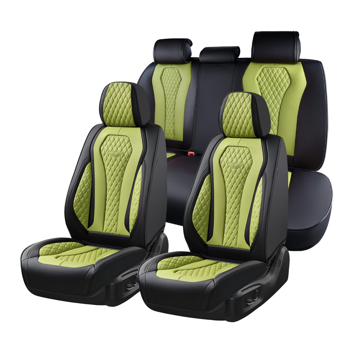 Leather Car Seat Cover Set With Universal Fit