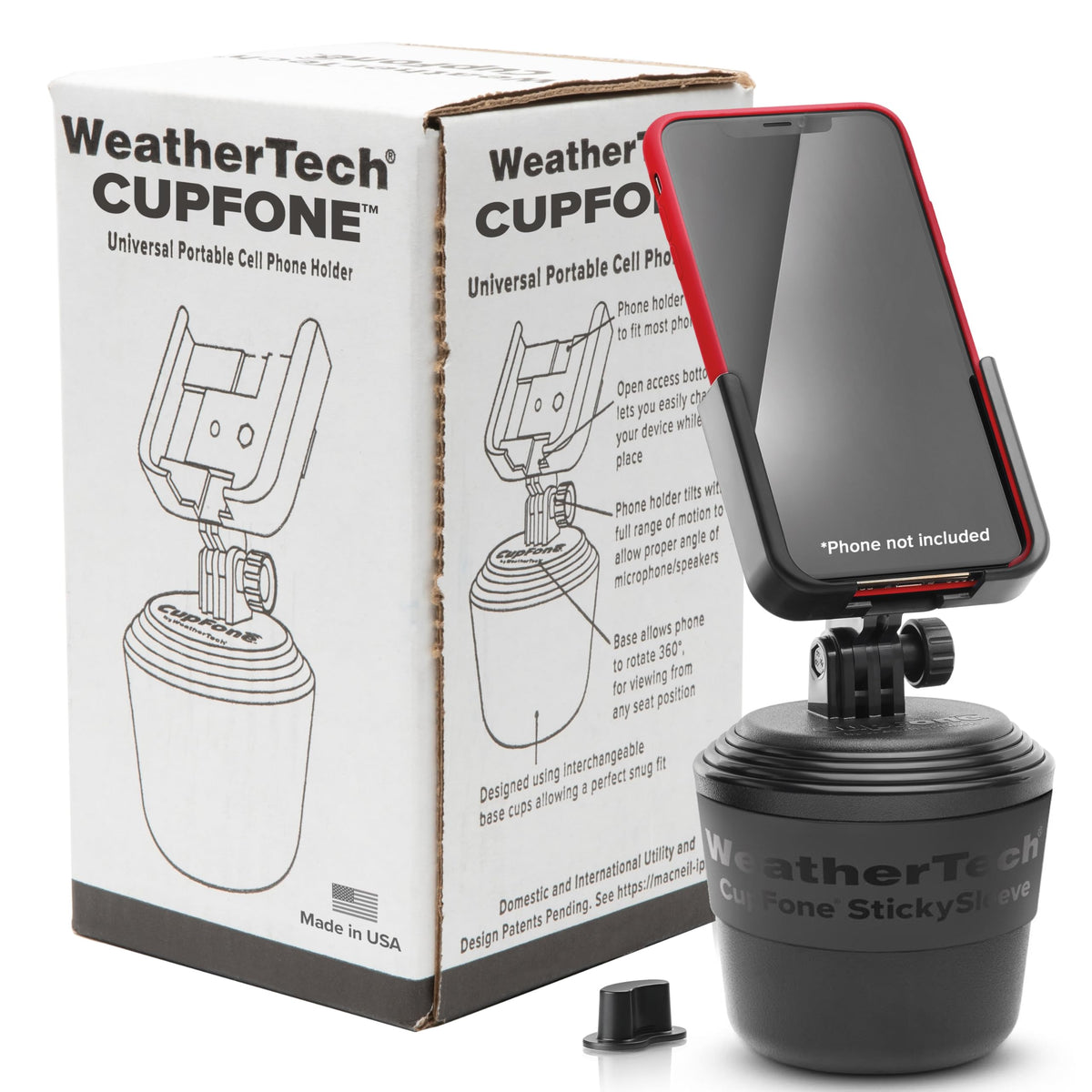 Universal Cup Holder Phone Mount With Secure Fit