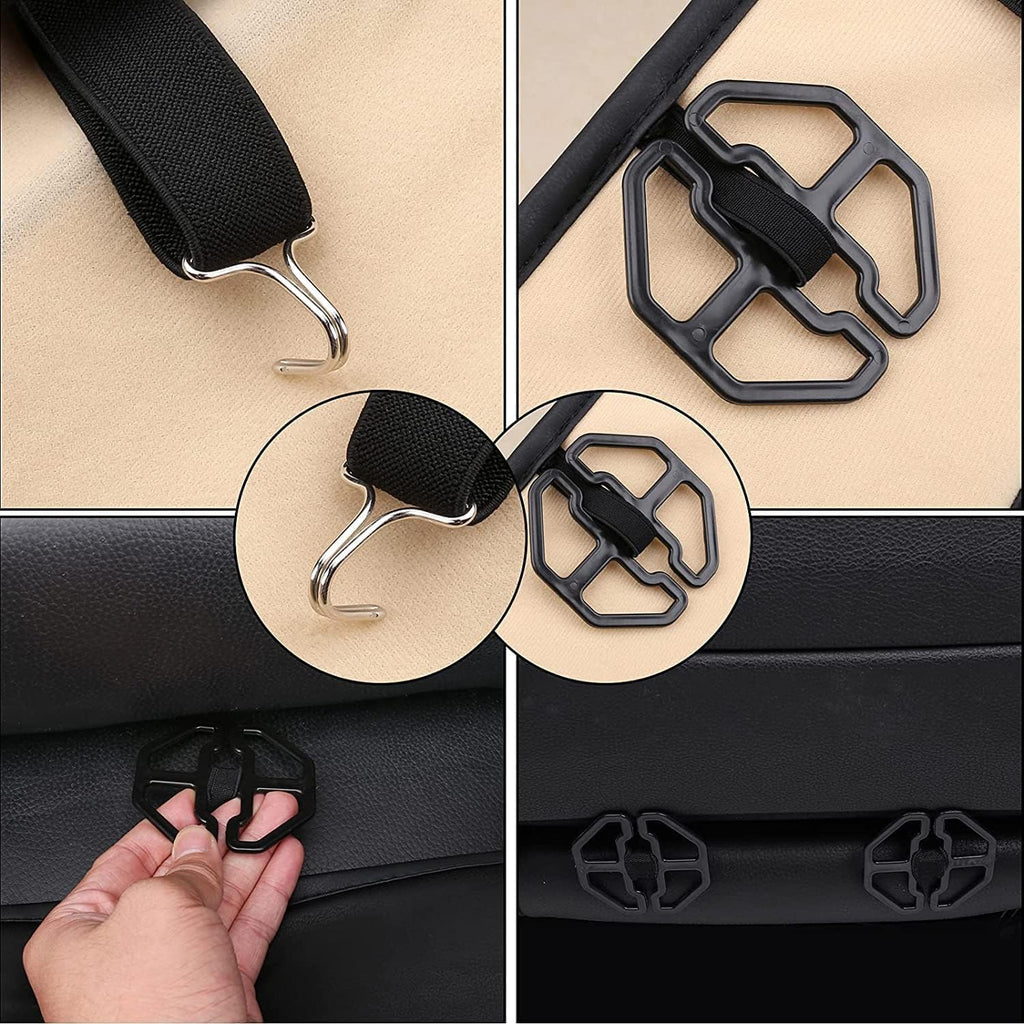 Coverado Seat Covers, Car Seat Covers Full Set, Leather Car Seat Cover, Car Seat Covers Front Seats Back Seat Cover Seat Protector Universal Fit Most Cars