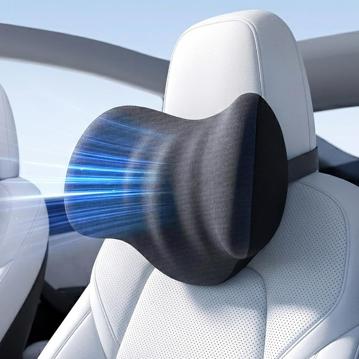 Driver Car Neck Pillow With Ergonomic Head Support