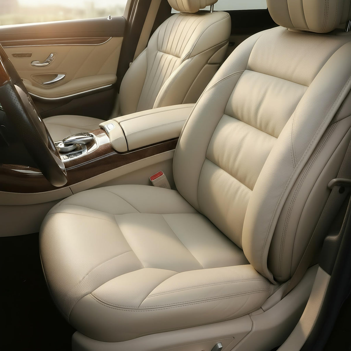 Handmade Leather Car Seat Cushion With Hip Support