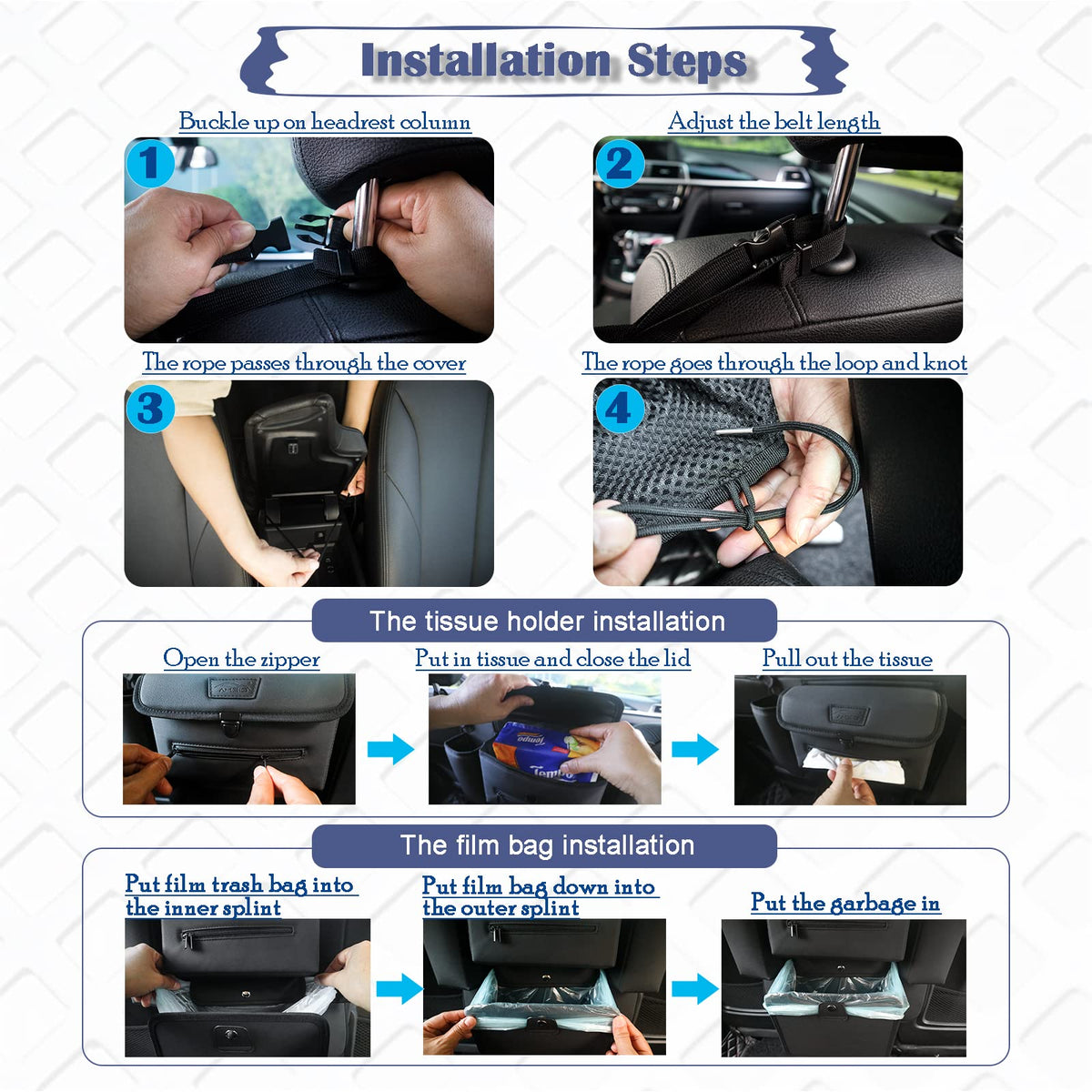 Between-Seat Car Organizer With Multi-Use Storage