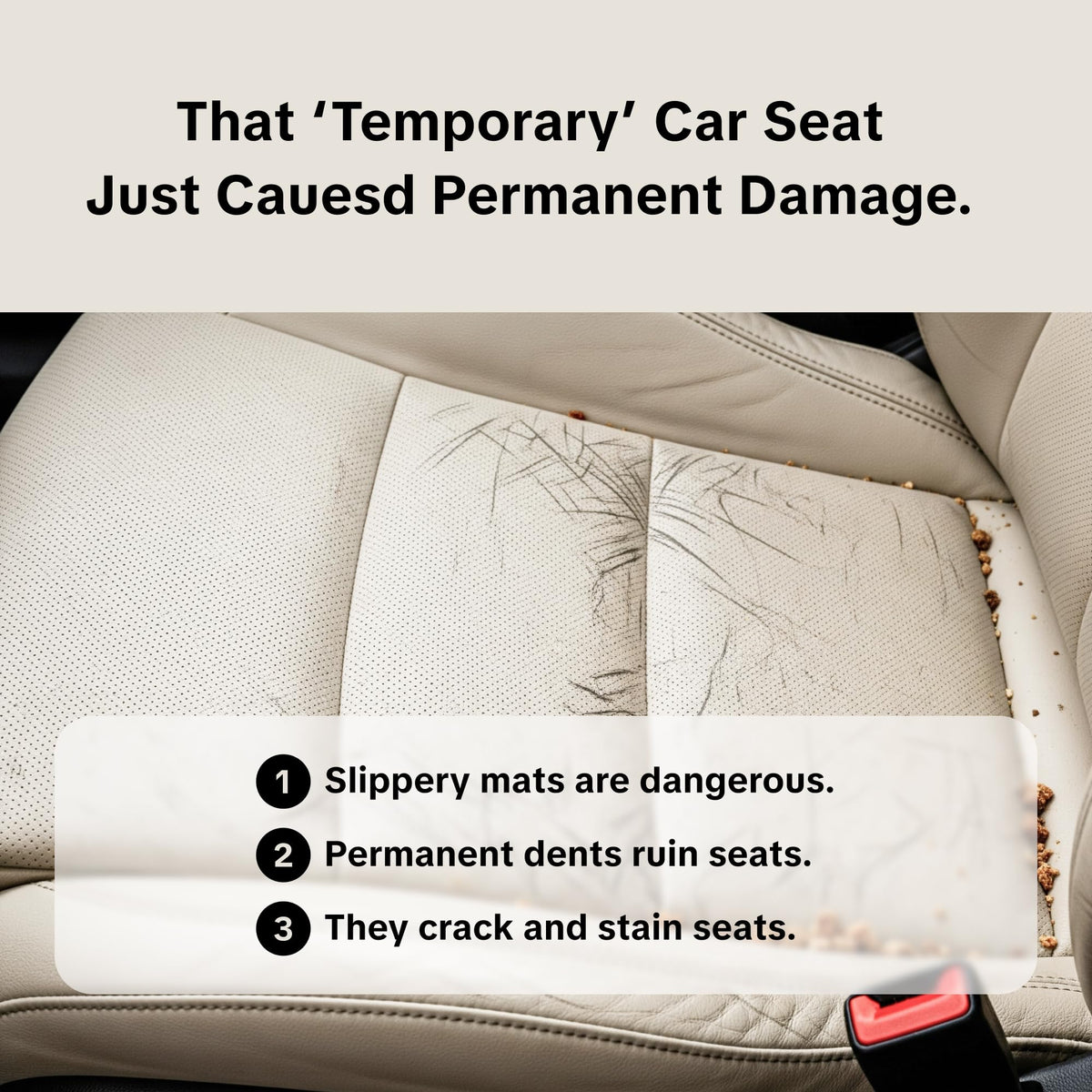 Siliguard Silicone Car Seat Protector for Child Car Seat, Waterproof Cover