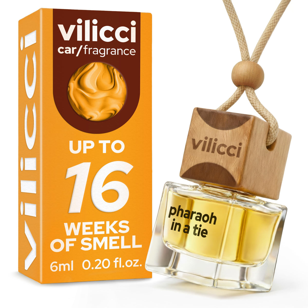 Vilicci Car Air Freshener | Luxurious Auto Perfume | Premium Hanging Air Freshener | Long Lasting Fragrance for Auto and Home | 1 Bottle of Car Scent