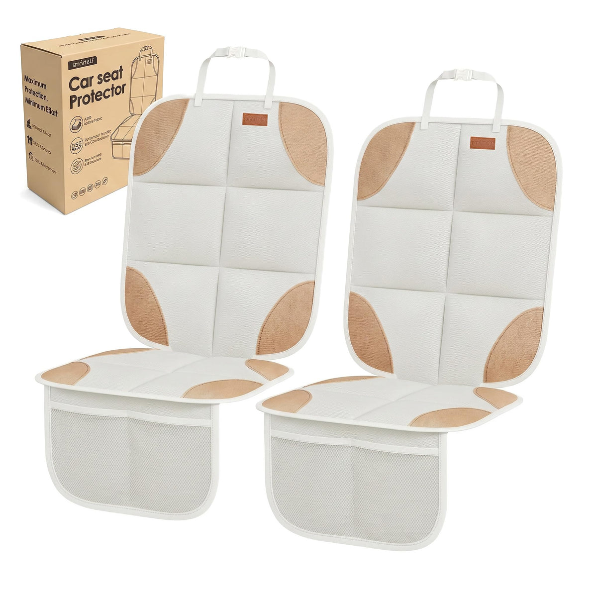 Padded Car Seat Protector With Non-Slip Backing