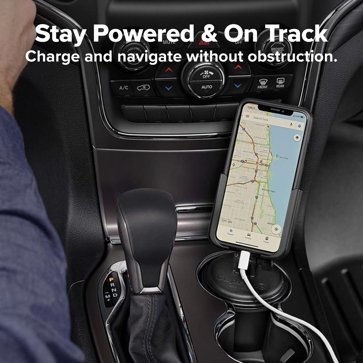 Universal Cup Holder Phone Mount With Secure Fit