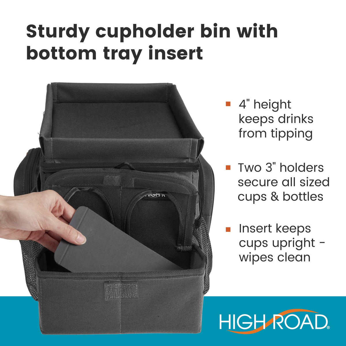 Front Seat Car Organizer With Cup Holder & Tray