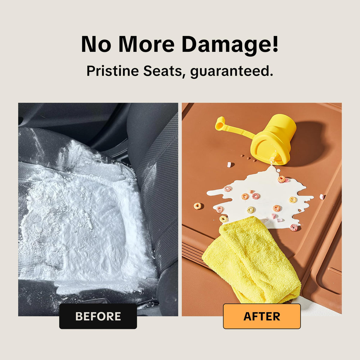 Siliguard Silicone Car Seat Protector for Child Car Seat, Waterproof Cover