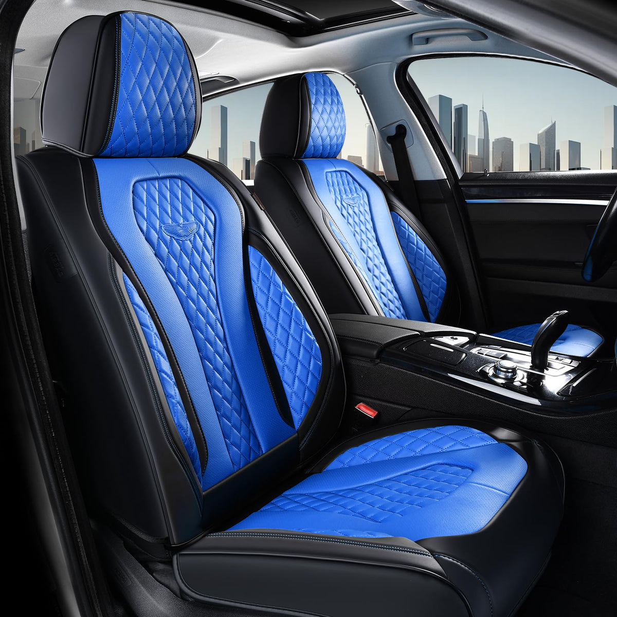Leather Car Seat Cover Set With Universal Fit