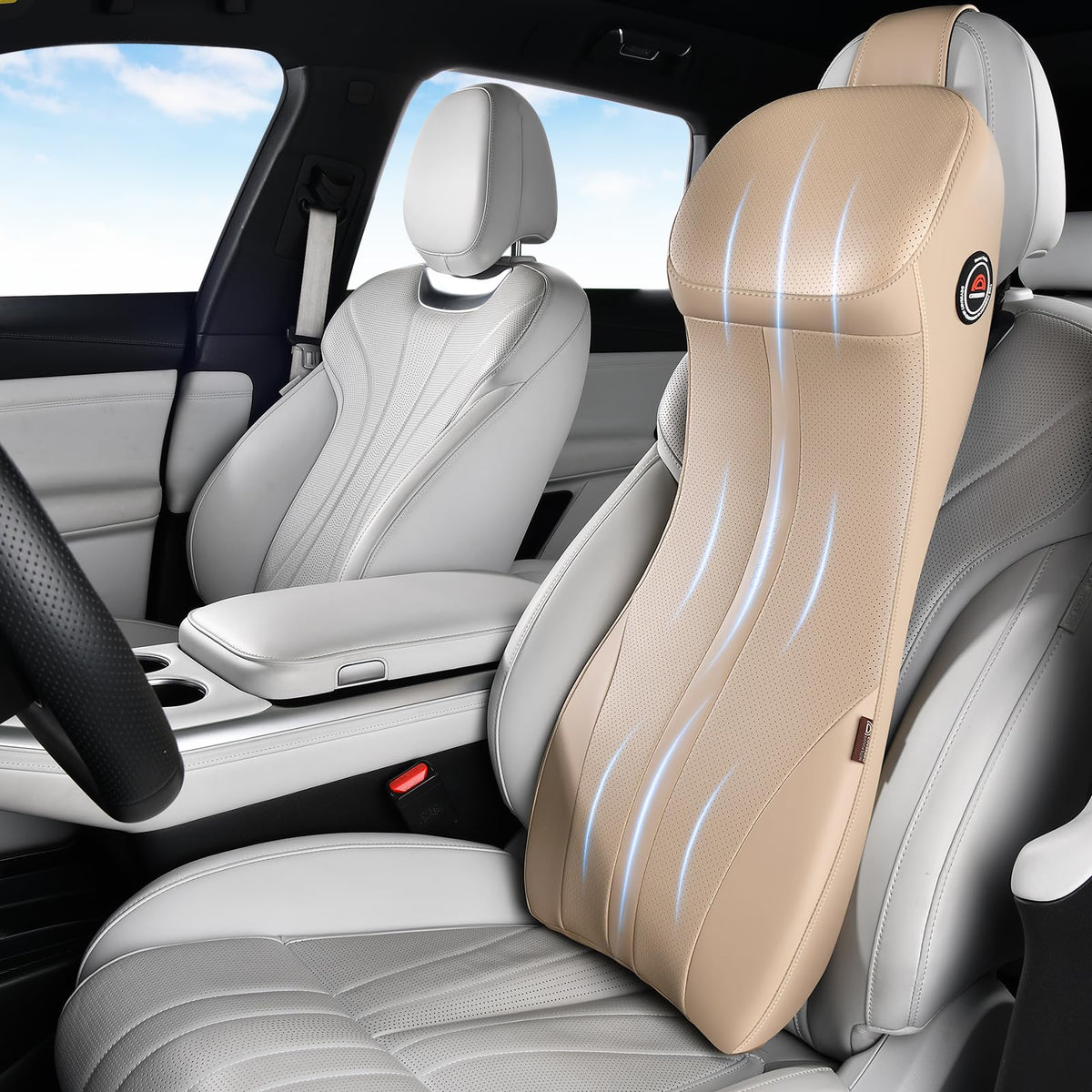 Ergonomic Car Seat Cushion With Full-Back Support