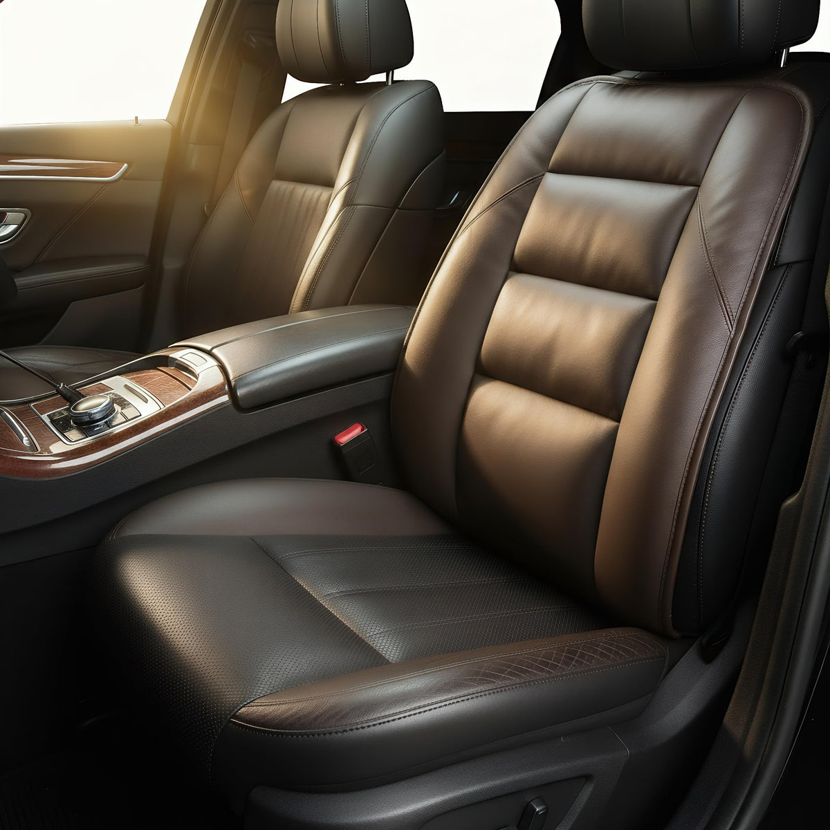 Handmade Leather Car Seat Cushion With Hip Support