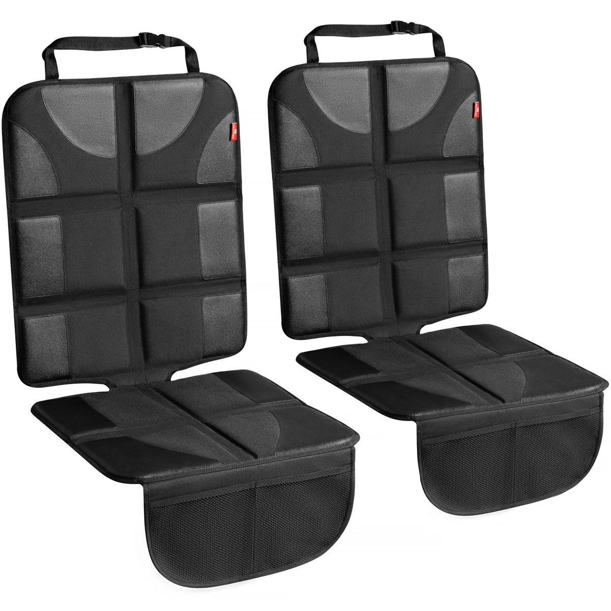 Padded Car Seat Protector Set With Storage Pockets